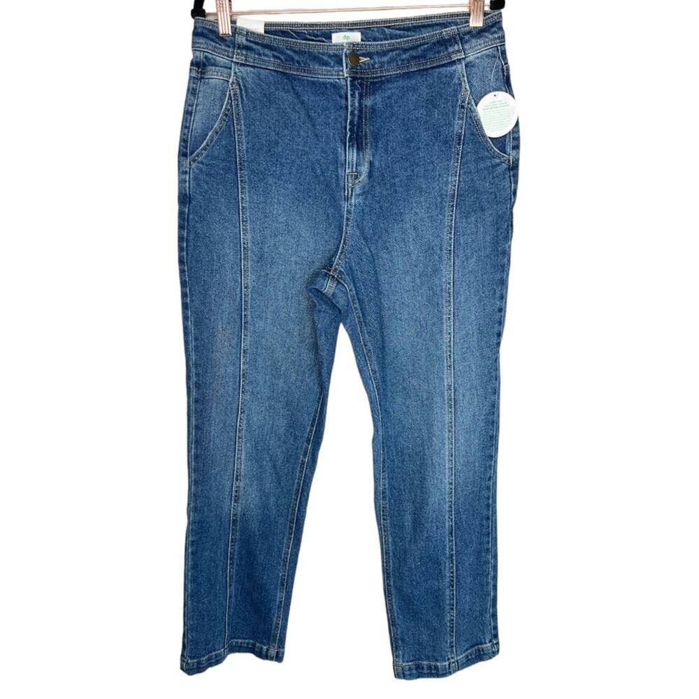 Dip straight leg denim jeans middle seam NWT size 12